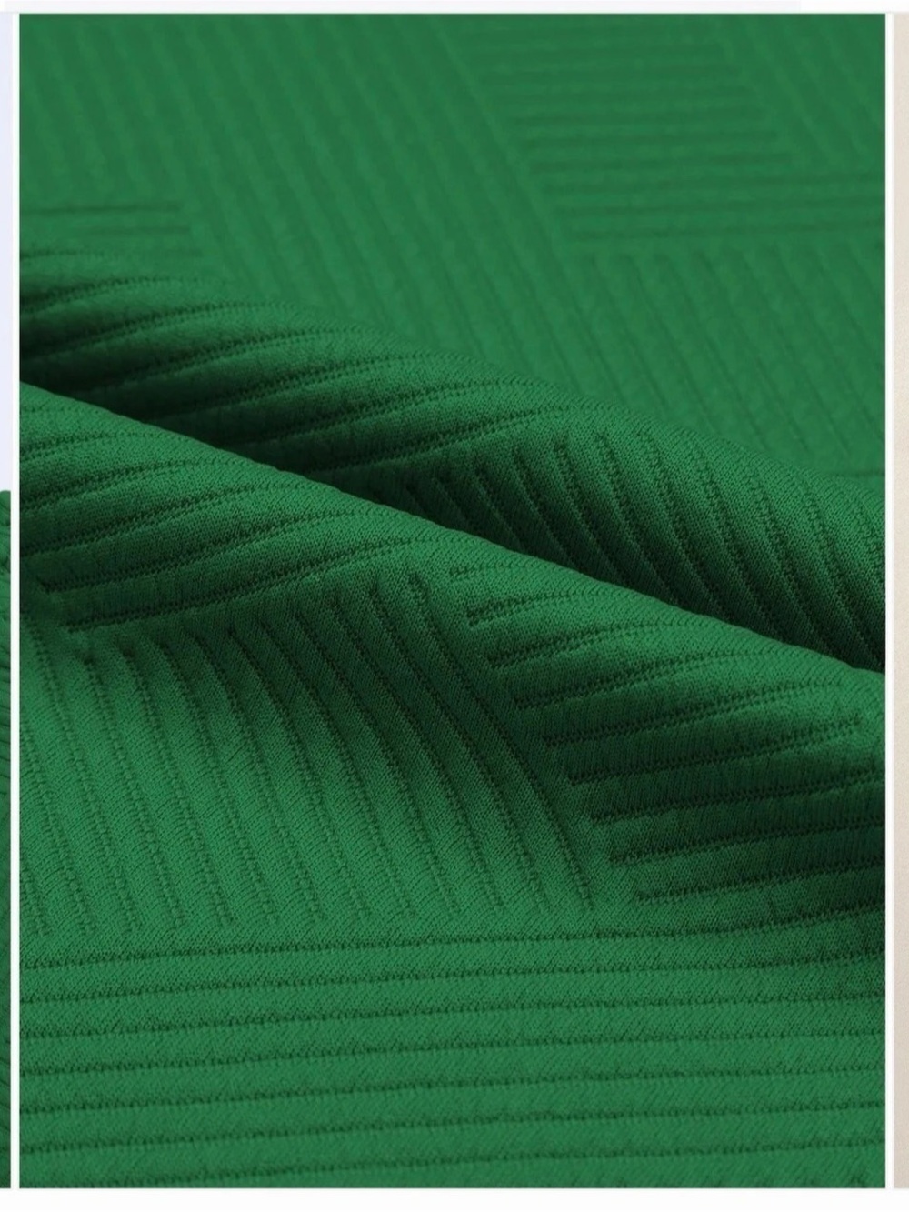 Green Textured Two-Piece Set - Picture 5 of 7